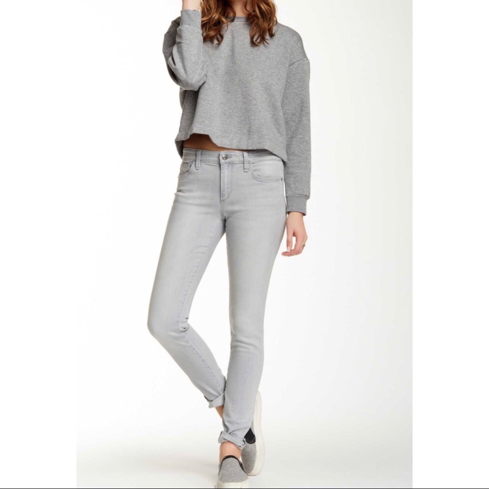 7 For All Mankind Gray Skinny Jeans